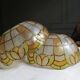 Pair of mother-of-pearl lampshades