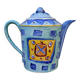 Théière en porcelaine de Limoges peinte à la main par Christine Etchevers