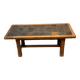 Wood and stone coffee table