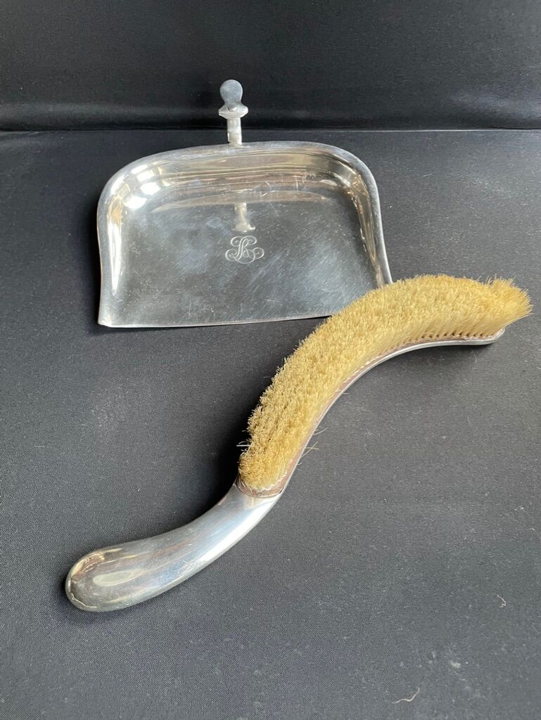 Christofle silver metal garbage