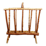 Raw wood magazine rack 1950