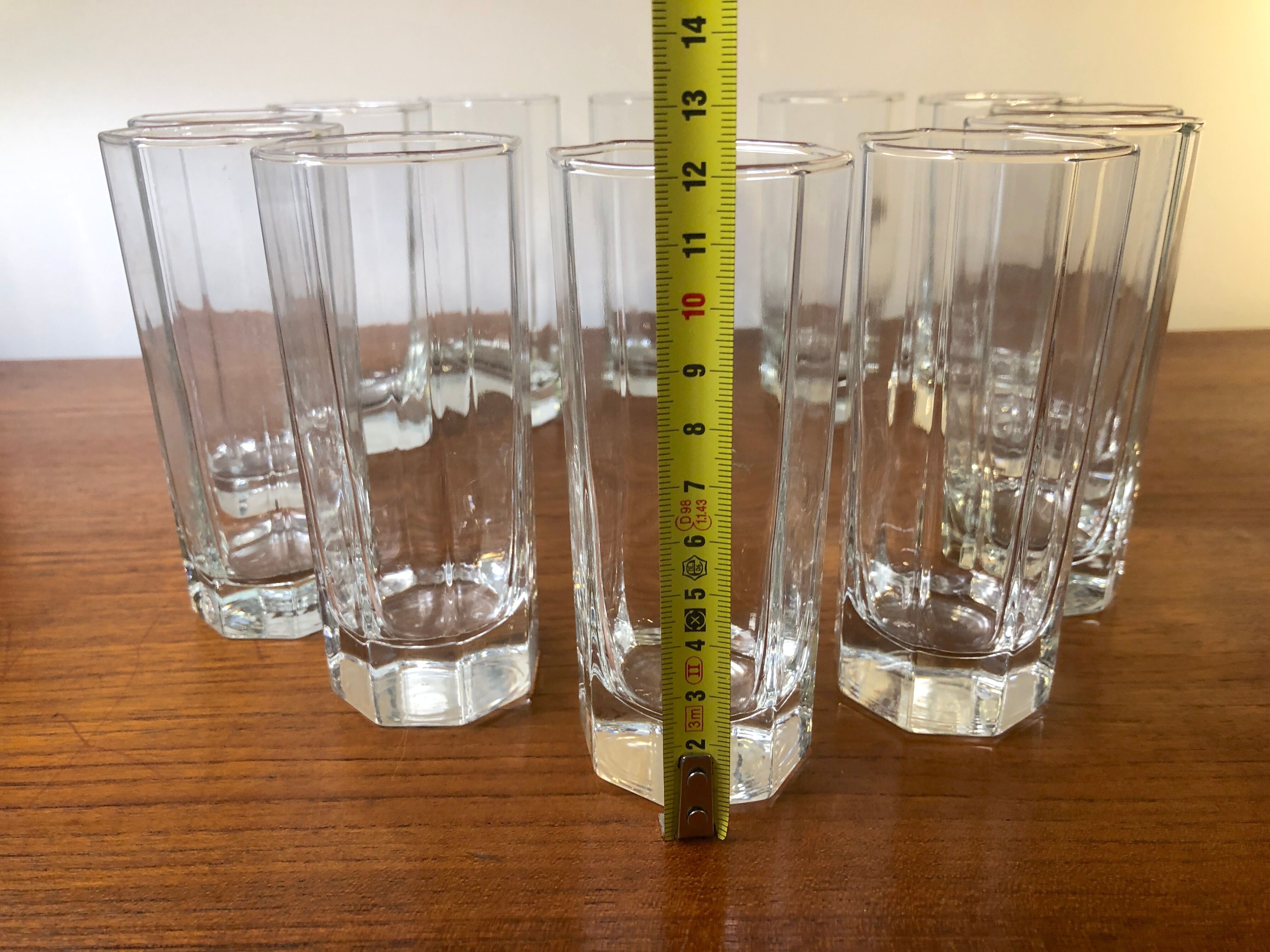 Glasses Aperitifs in transparent vintage glass Octime