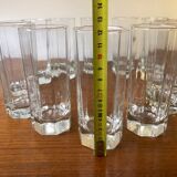 Glasses Aperitifs in transparent vintage glass Octime