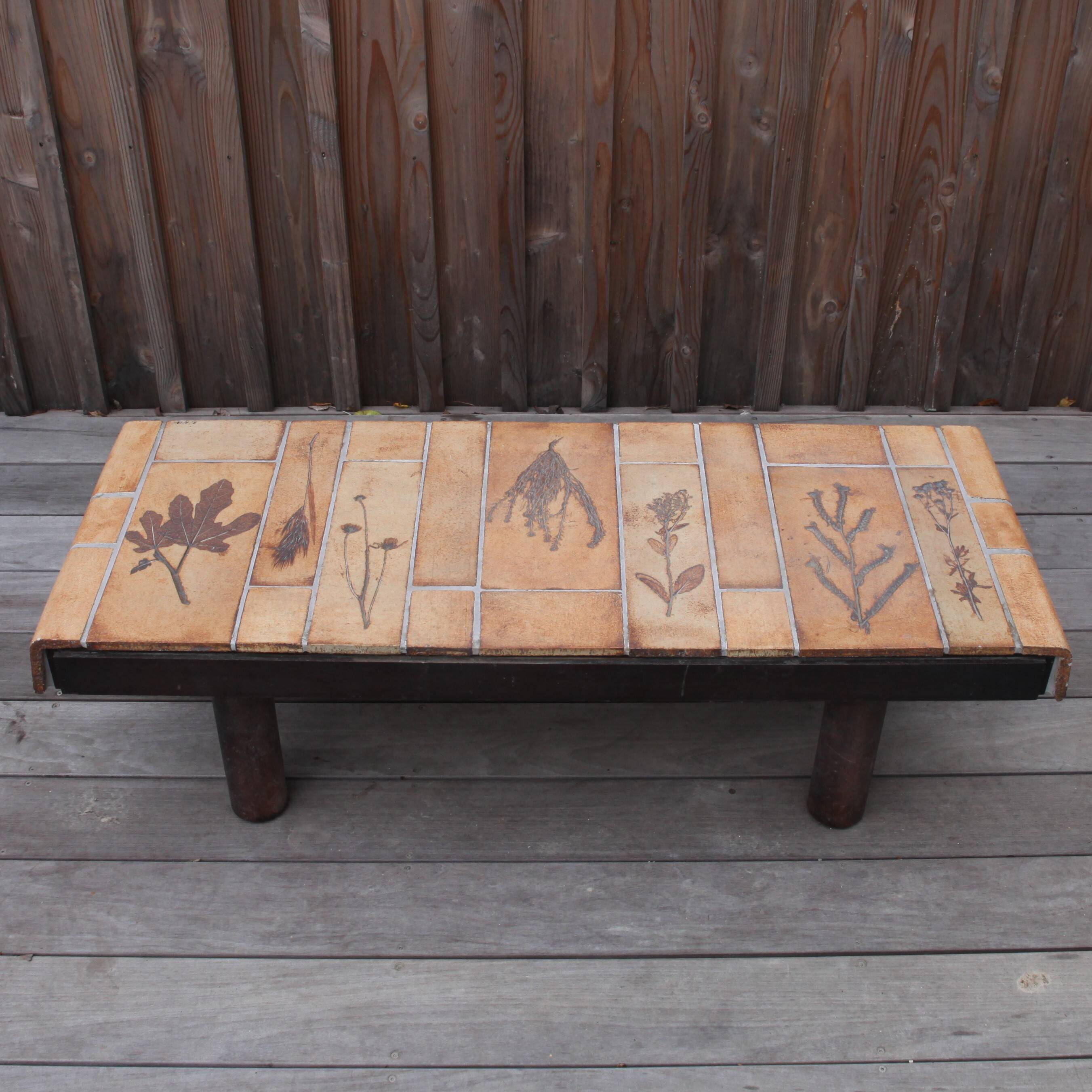 Herbier coffee table by Roger Capron