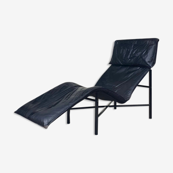 Chaise longue en cuir de fin de siècle par Tord Bjorklund pour Ikea