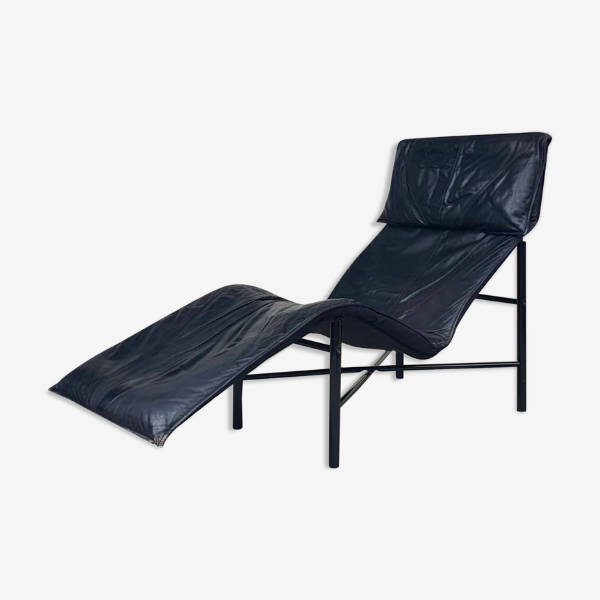 Chaise longue en cuir de fin de siècle par Tord Bjorklund pour Ikea |  Selency