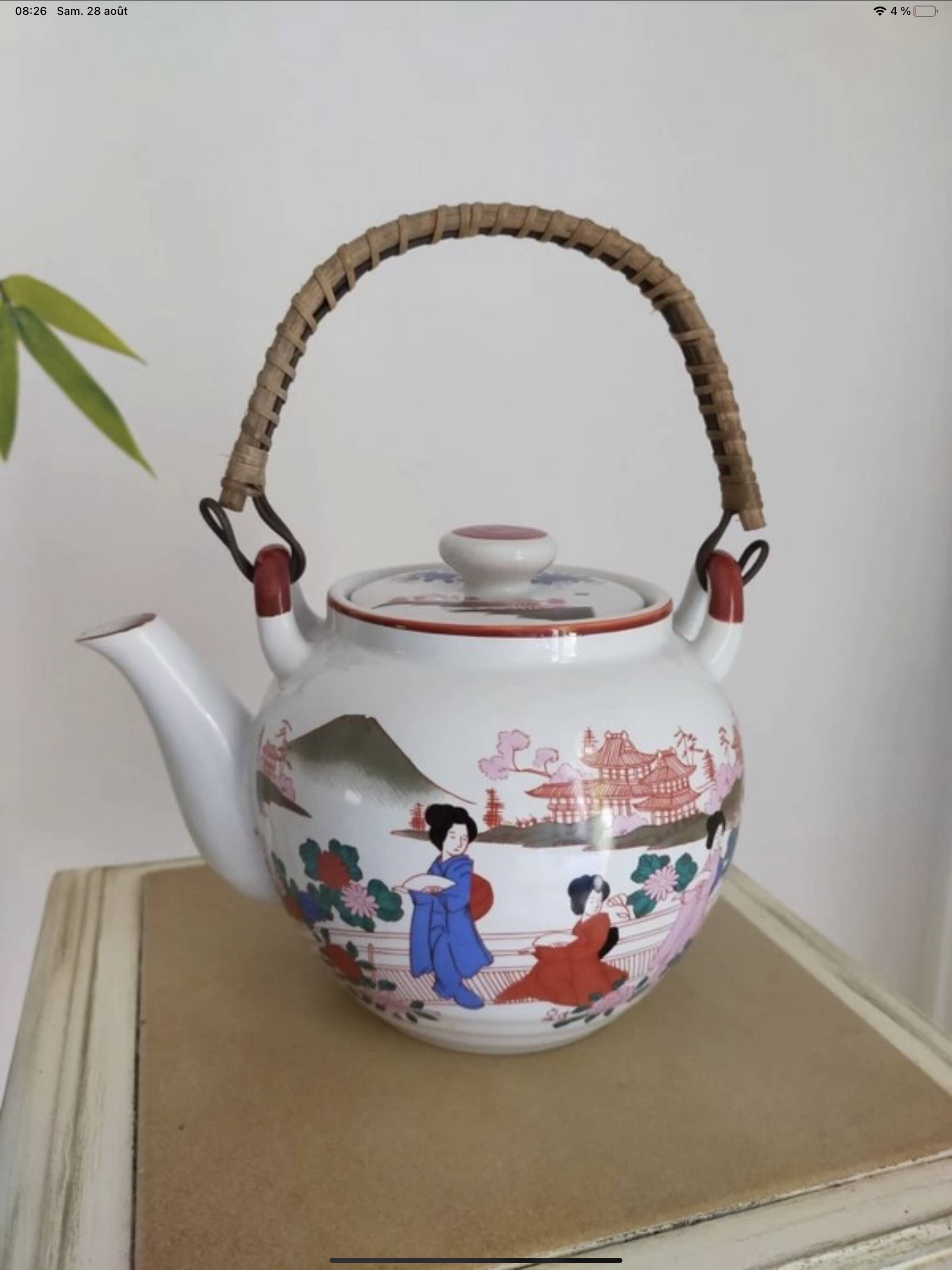 Japanese patterned teapot