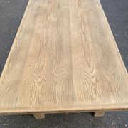 Monastery dining table stripped in oak 170cm 1950s