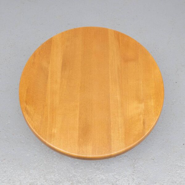 Table basse ronde danoise par Niels Bach