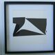 Tableau Vintage Art Optique - Victor Vasarely - Frame 40x40cm