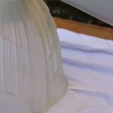 Porcelain and frosted glass wall light