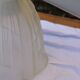 Porcelain and frosted glass wall light