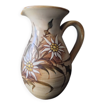 Jug signed in ceramic by Fonck and Matéo made in Valauris.