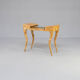 80s R & Y Augousti coconut shell inlay side table
