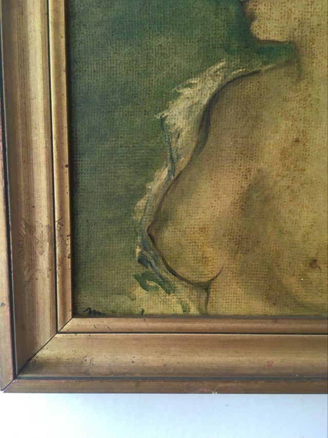 Painting old portrait