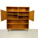 Bibliothèque danoise en teck avec portes par Omann Jun, 1960s