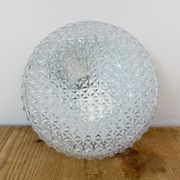 Vintage Glass Wall or Ceiling Light, 1970s