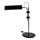 Vintage black modernist table lamp 50 1950 Bauhaus