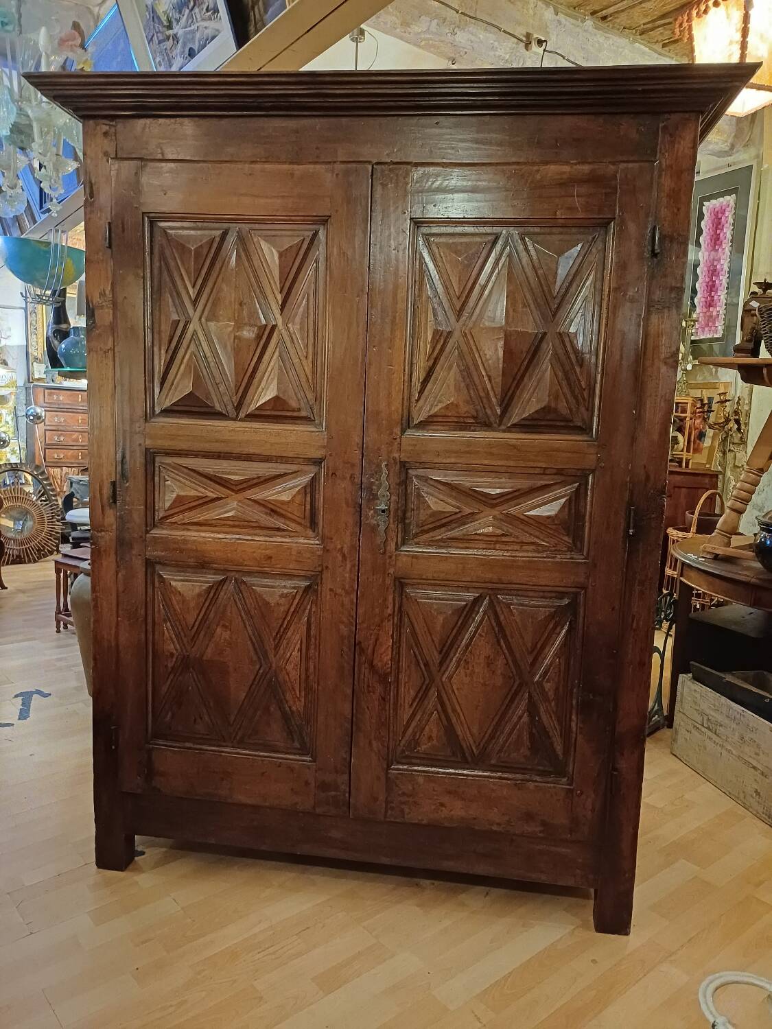 Small 17th century Louis 13 wardrobe