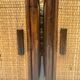 Vintage rattan cube bedside table