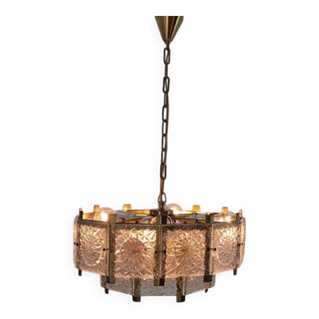 Lustre conçu par Jaroslav Bejvl, Kamenicky Senov, années 1970
