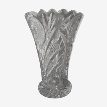 Vase en cristal années 50
