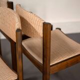 4x Scandinavian beechwood chairs, 1960s