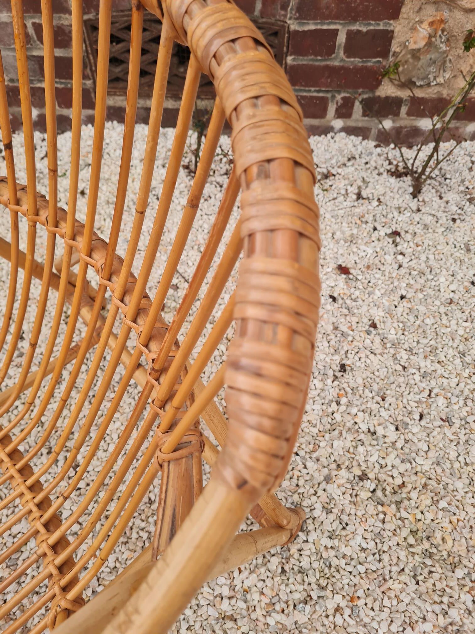 Rattan armchair 1960