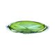 Green glass bowl, designed by J. Broz, Skrdlovice, Czechoslovakia, 1960s.
