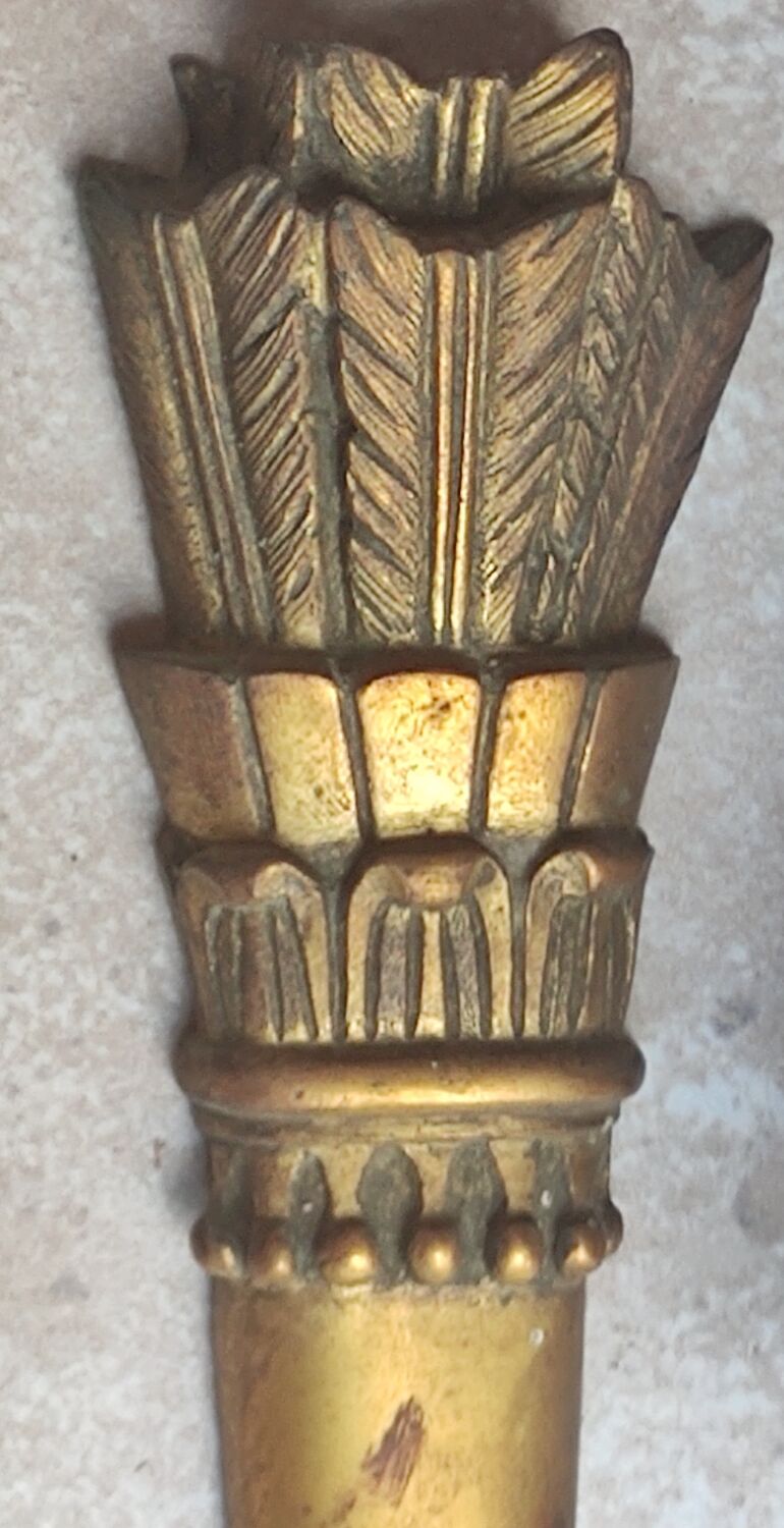 Pair of old bronze sconces