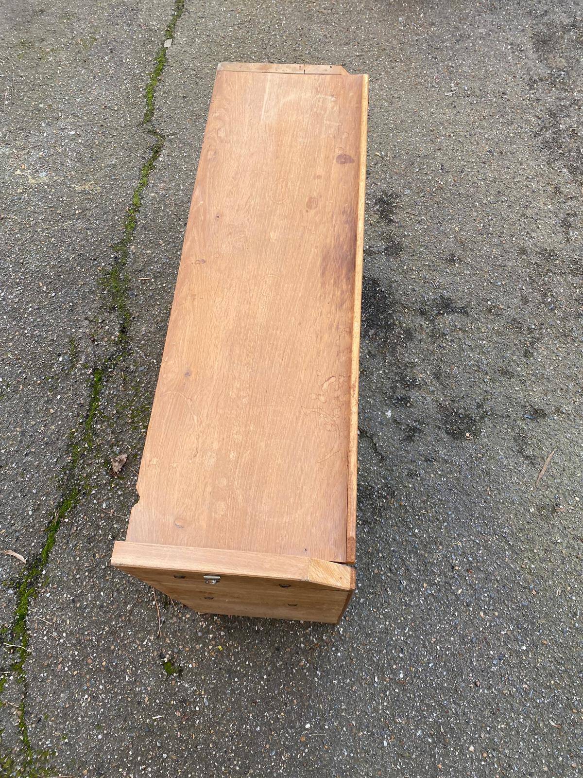 Vintage Scandinavian bookshelf in solid oak from the 1980s.