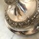 Pair of silver metal candlesticks