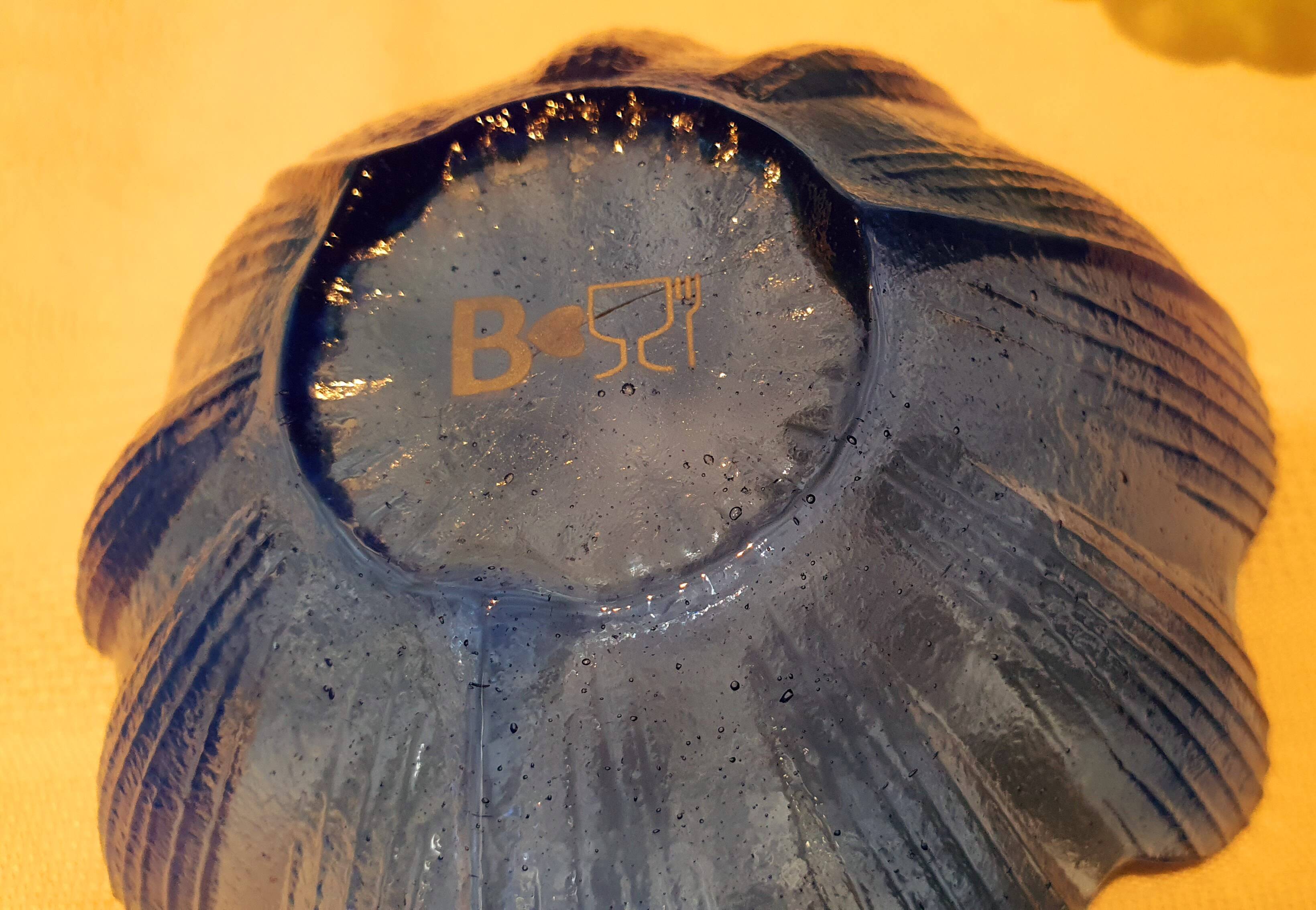 Vintage coloured glass bowls