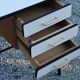 Office of 50/60s in formica base tubes black metal 3 drawers