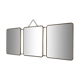Vintage mirror 1960 triptych barber wine lees - 24 x 58 cm
