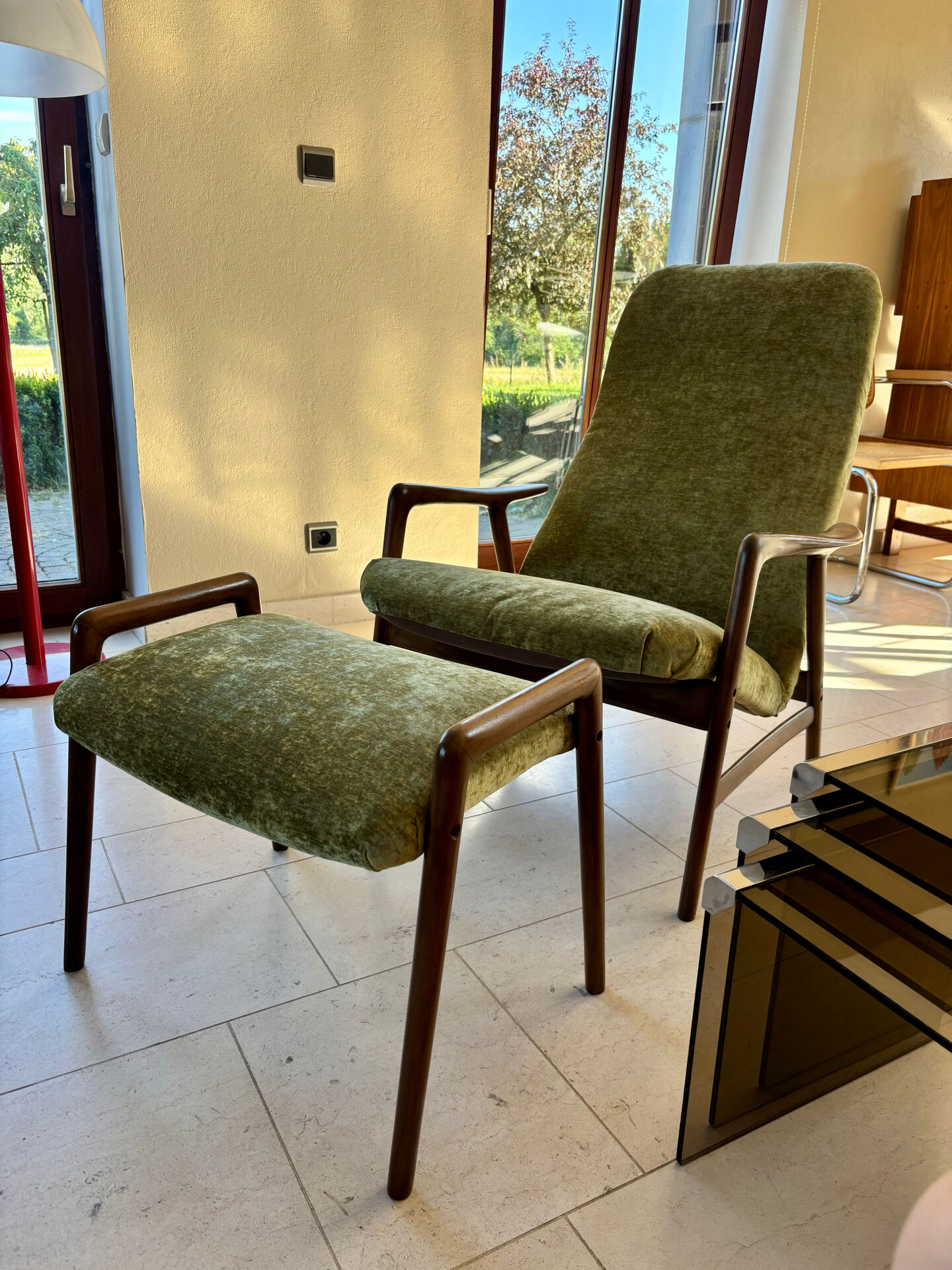 Fauteuil et ottoman Alf Svensson