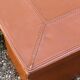 Cognac leather coffee table, vintage 1980s.