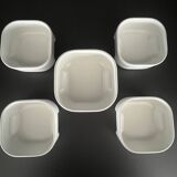 Bowls, ramekins (x6) Square by Makio Hasuike for Revelli, Italy 70's