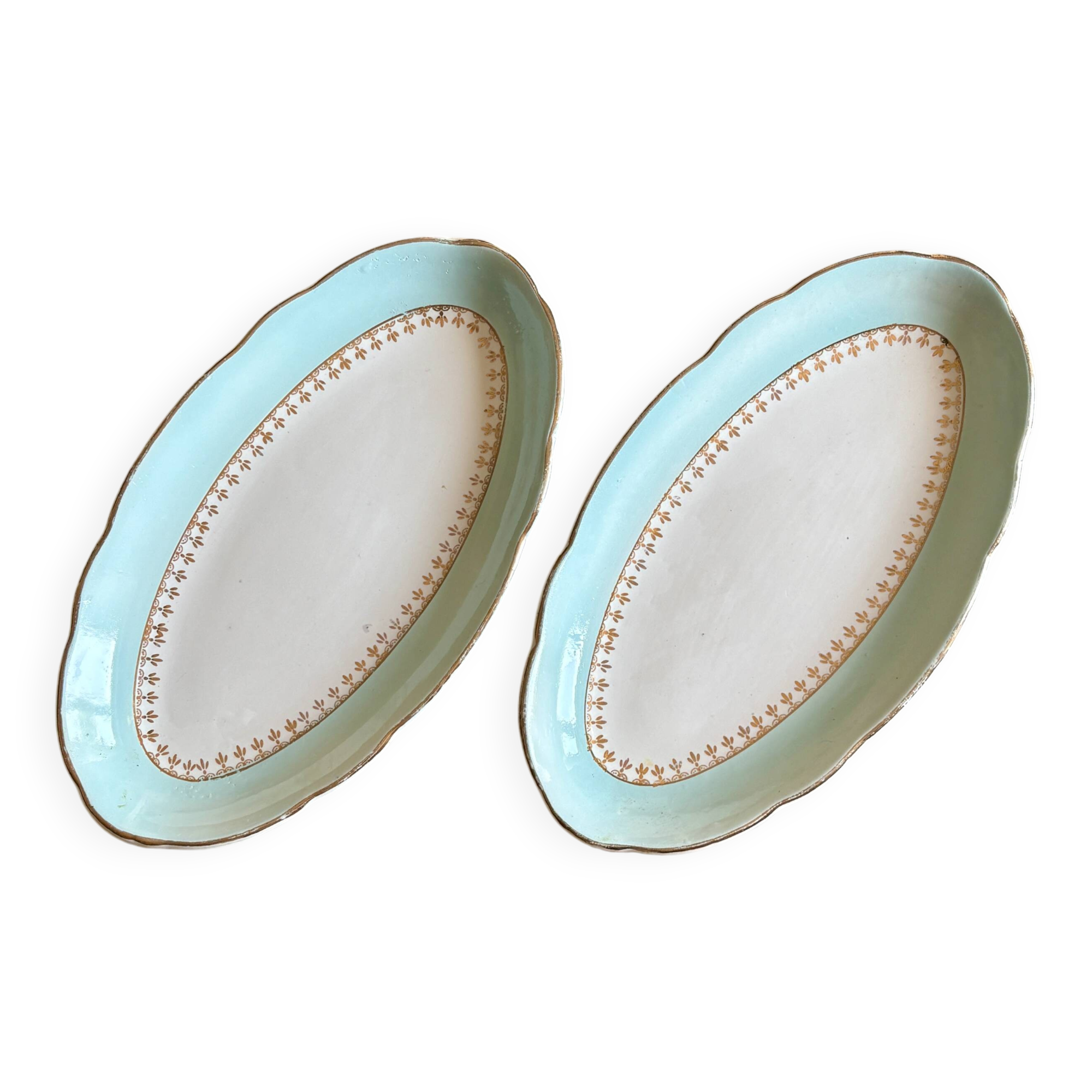 Set of 2 vintage dishes - Pierre de Sarreguemines model