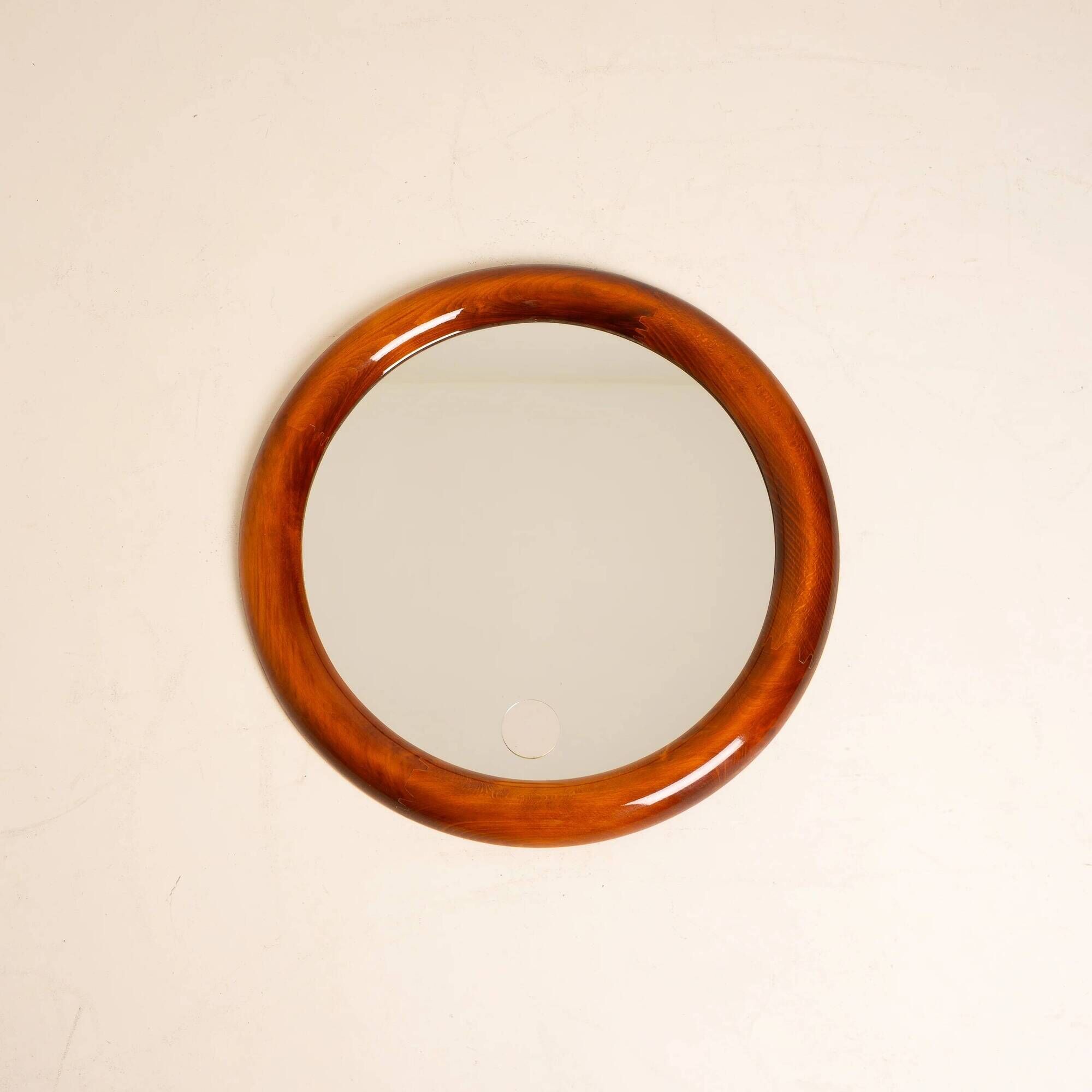 Italian Mid-Century Round Mirror