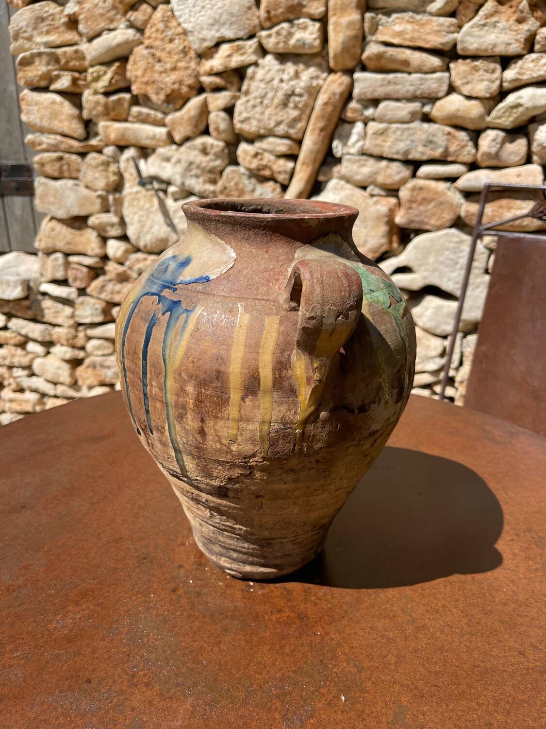 Terracotta pot jar