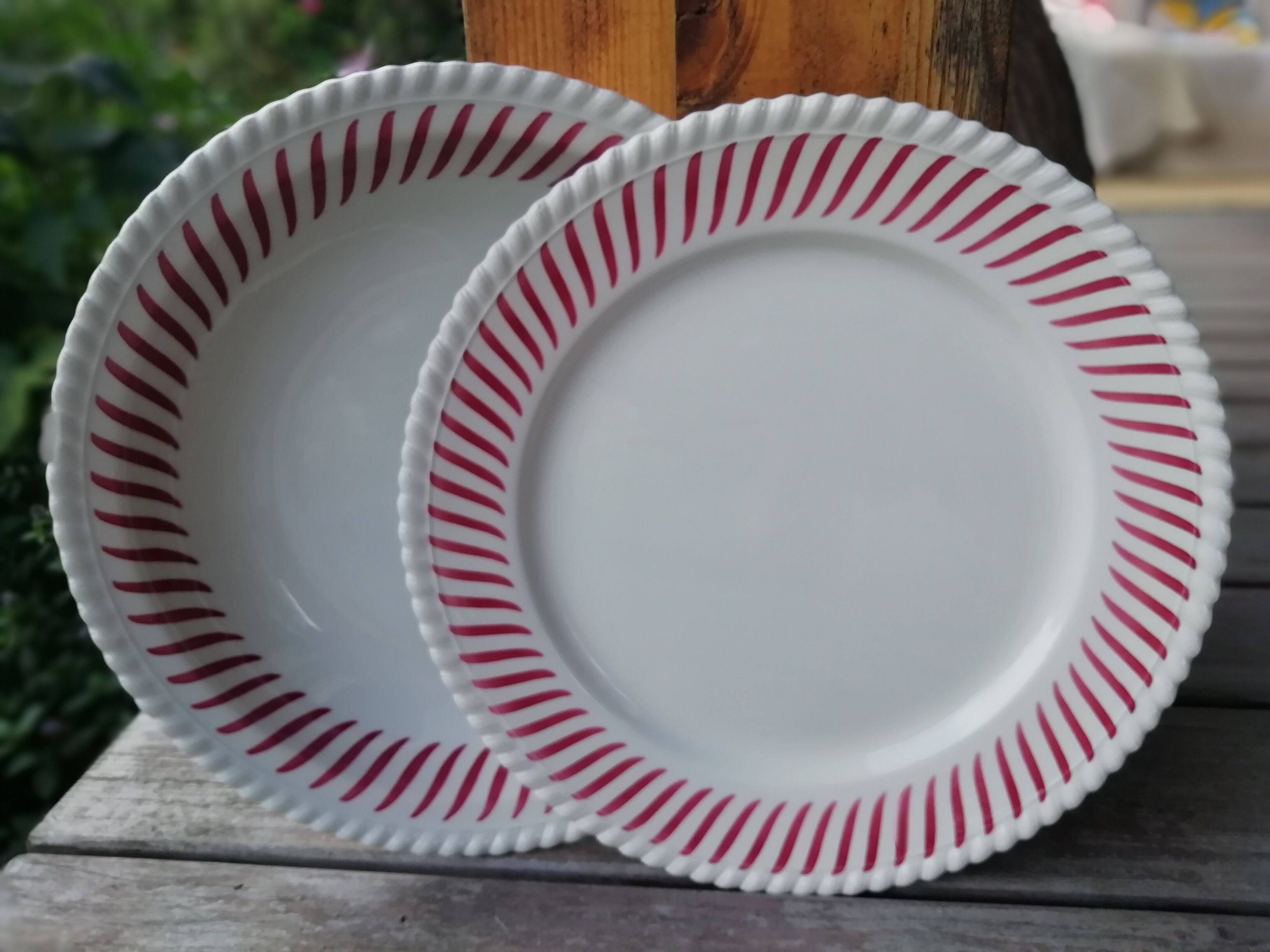 Paire de plats de service