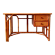 Rattan and bamboo desk Maugrion Roche Bobois