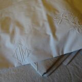 Embroidered sheet and 2 assorted piles