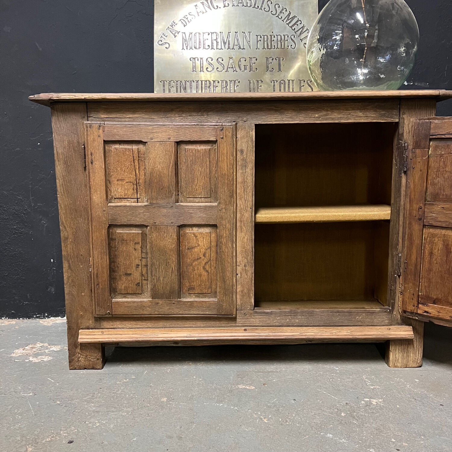 Rustic oak sideboard