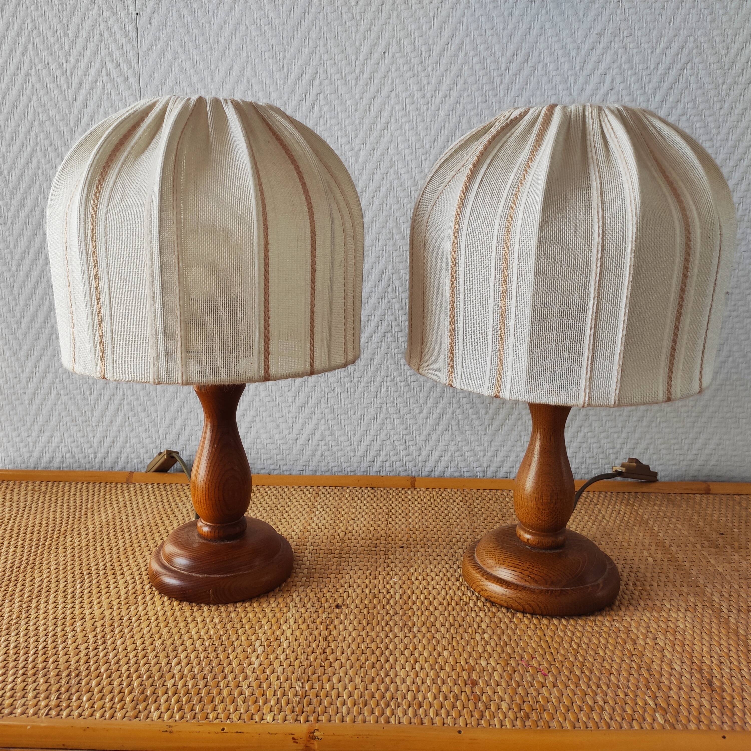 Paire de lampes de chevet de style scandinave, 1990