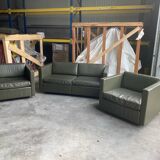 Pfister sofa for Knoll khaki leather