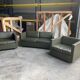 Pfister sofa for Knoll in khaki leather