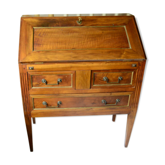 Louis XVI style secretary with walnut donkey
