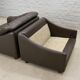 Comfortable Leolux Seal Brown Leather Lounge Chairs The Netherlands 1970s